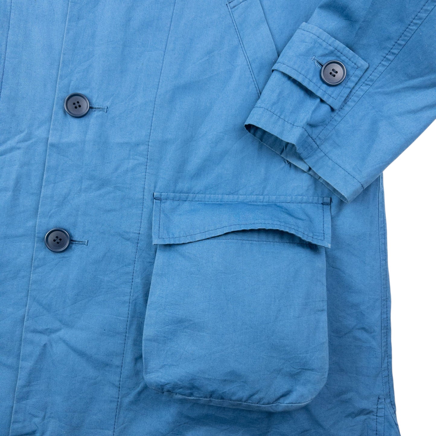 Vintage 2000s Plantation By Issey Miyake Button Up Jacket Size S | Small, Blue