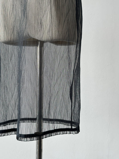 Vintage 2000s Sheer Sleeveless Midi Dress - S-M