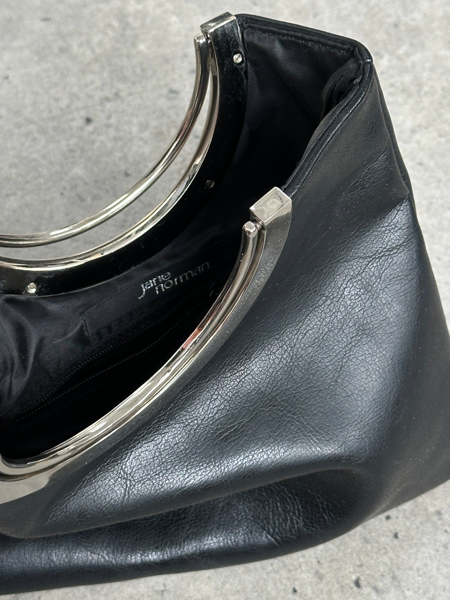 Vintage 1990s Minimal Leather Bag
