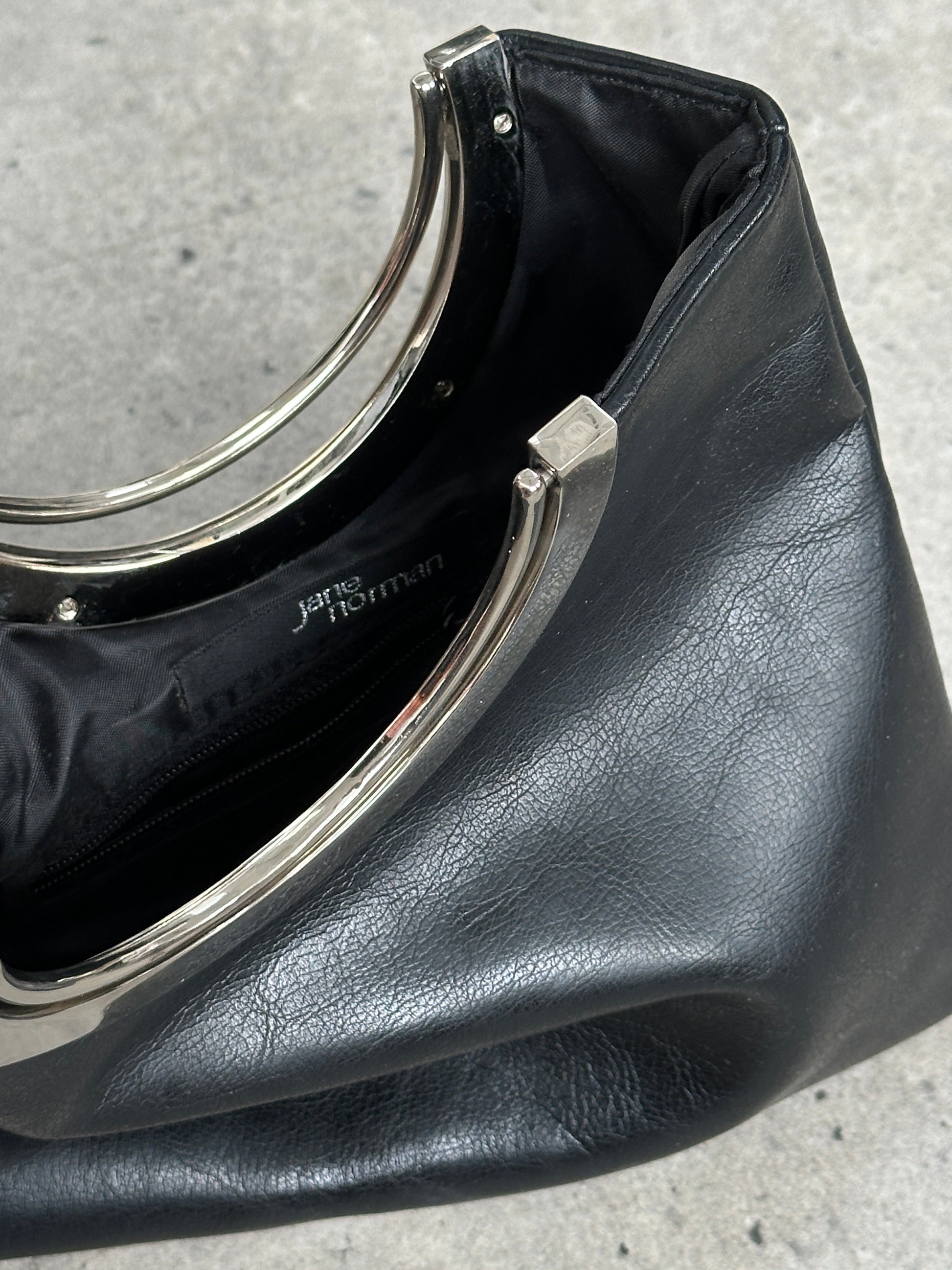 Vintage 1990s Minimal Leather Bag
