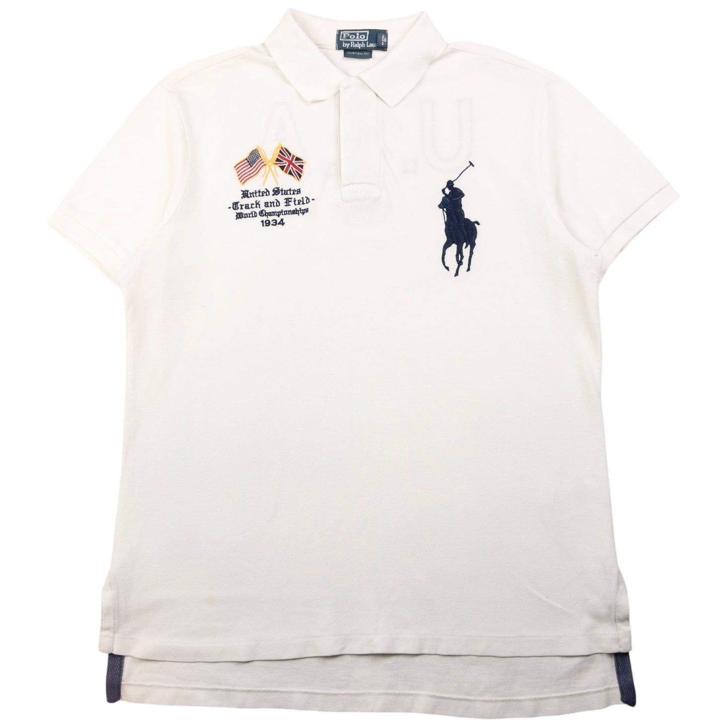 Vintage Polo Ralph Lauren USA Track & Field Championship Polo Shirt Size M
