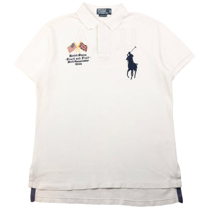 Vintage Polo Ralph Lauren USA Track & Field Championship Polo Shirt Size M