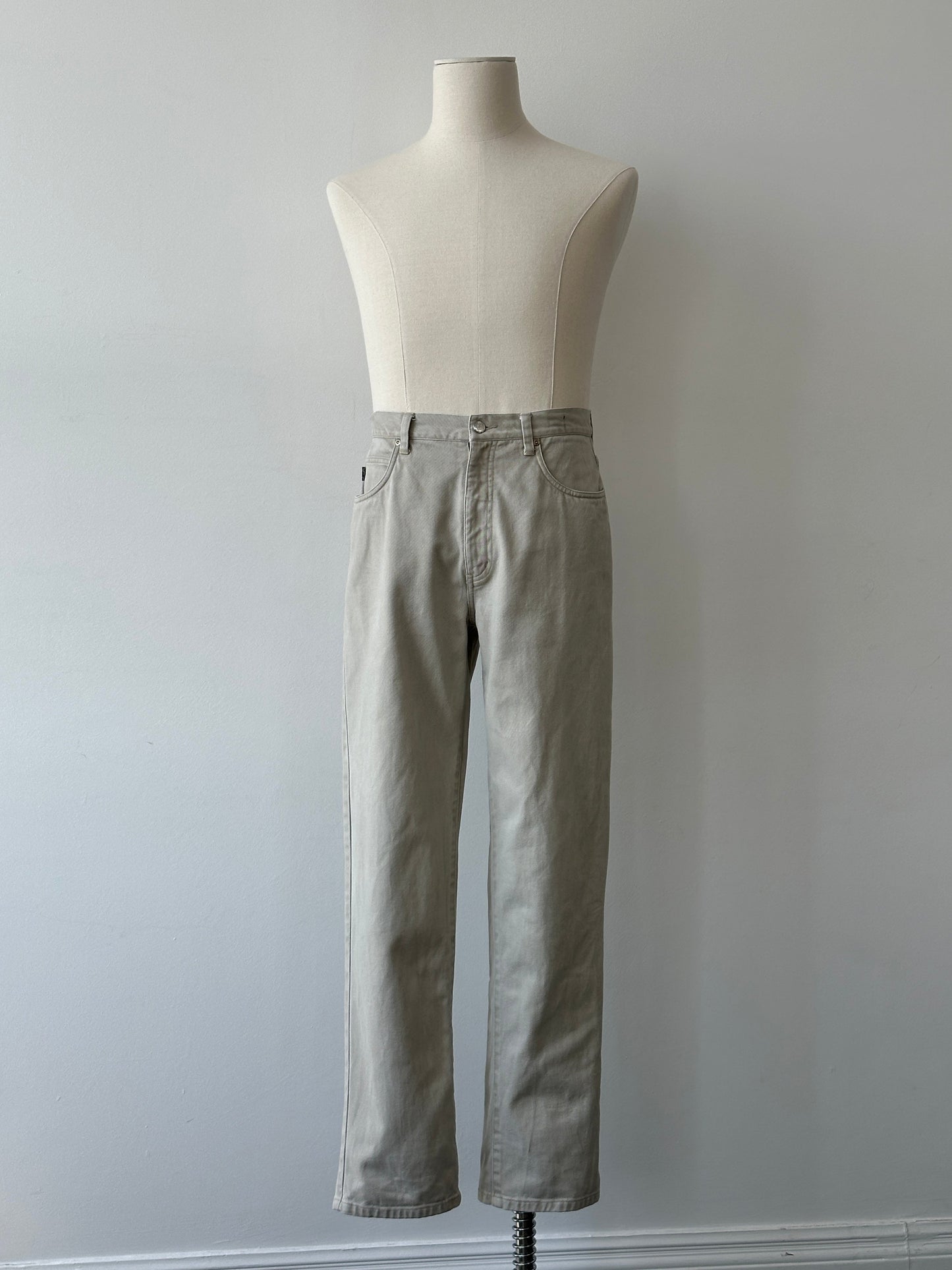 Yves Saint Laurent Pour Homme 1990s Denim Straight Leg Jeans - W30