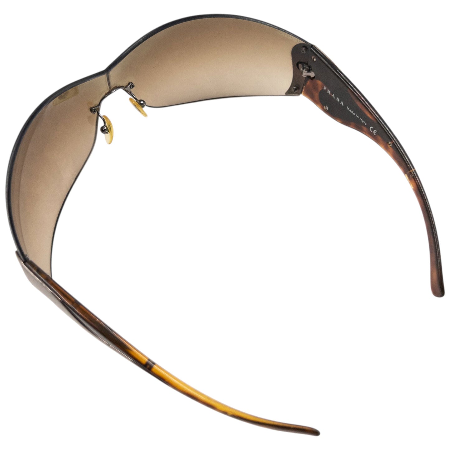 Vintage 2000s Prada Tortoise Shell Swirl Sunglasses | O/S, Brown
