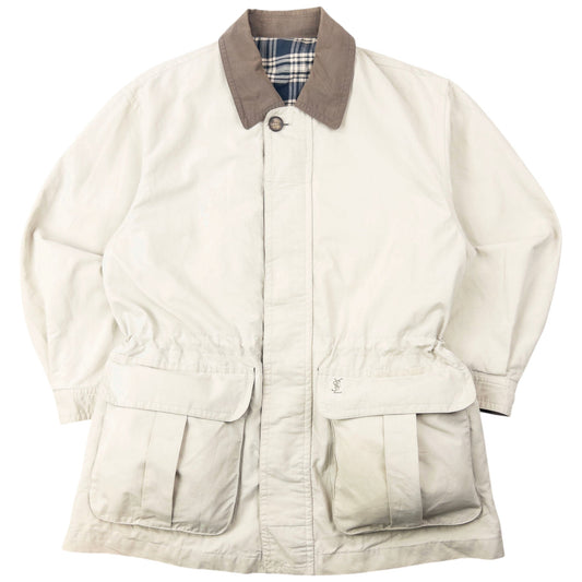 Vintage 90s YSL Yves Saint Laurent Zip Up Jacket Size L | Large, Cream