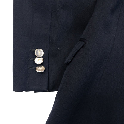 Vintage 80s YSL Yves Saint Laurent Blazer Jacket Womens Size XL | XL, Navy