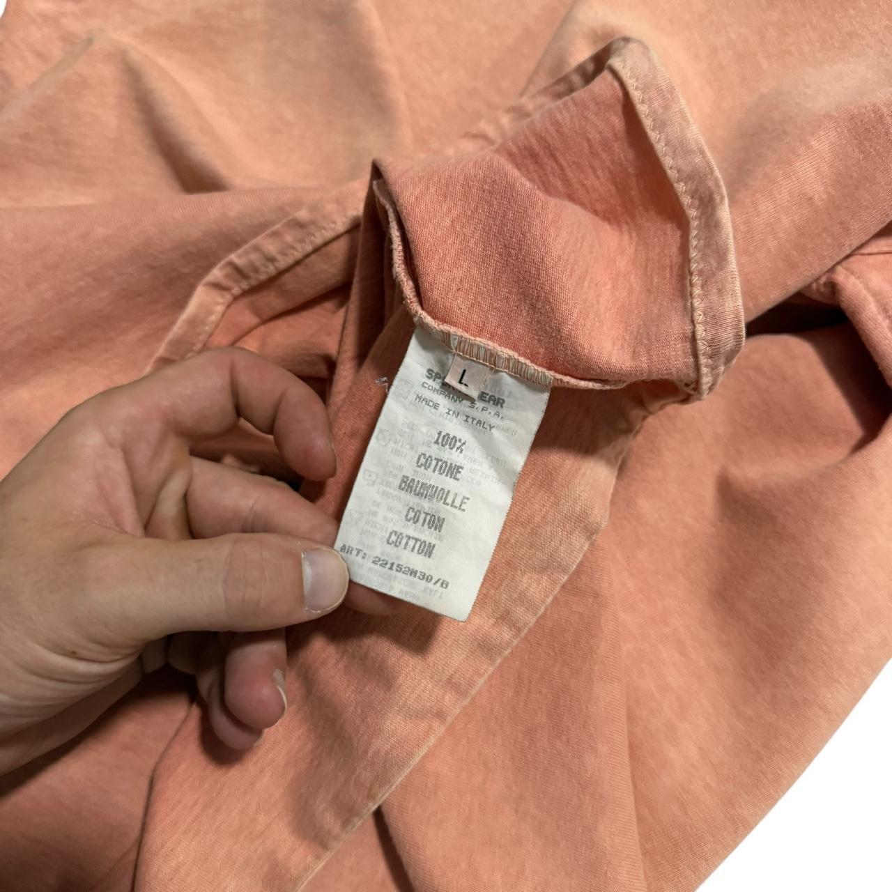 Stone Island S/S 1995 Marina T-Shirt | Large, Coral