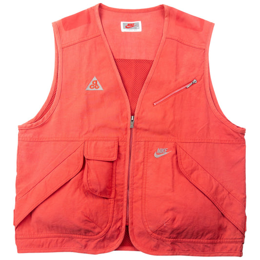 Vintage 90s Nike ACG Cargo Vest Gilet Size S | Small, Pink