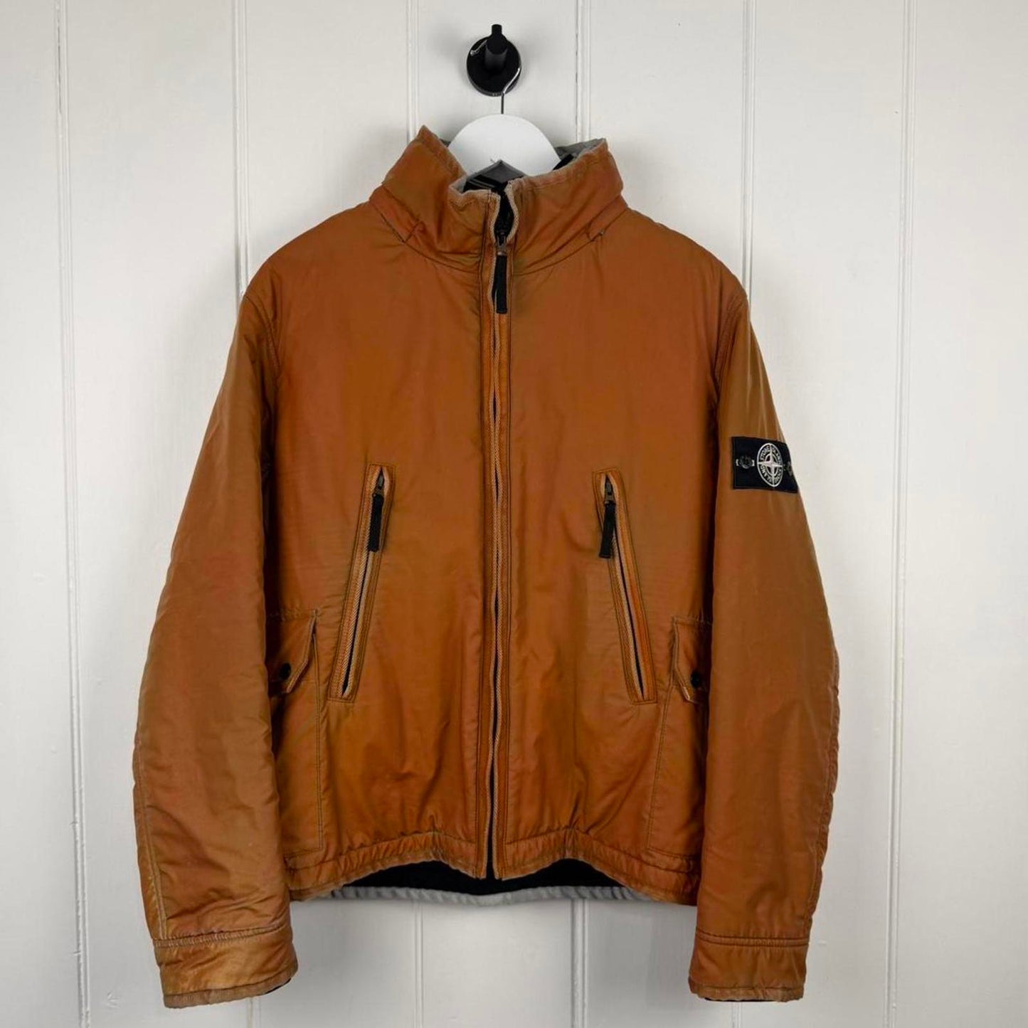 2012 Stone Island Liquid Reflective Jacket Bronze (L) | Large, Bronze