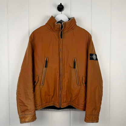 2012 Stone Island Liquid Reflective Jacket Bronze (L) | Large, Bronze