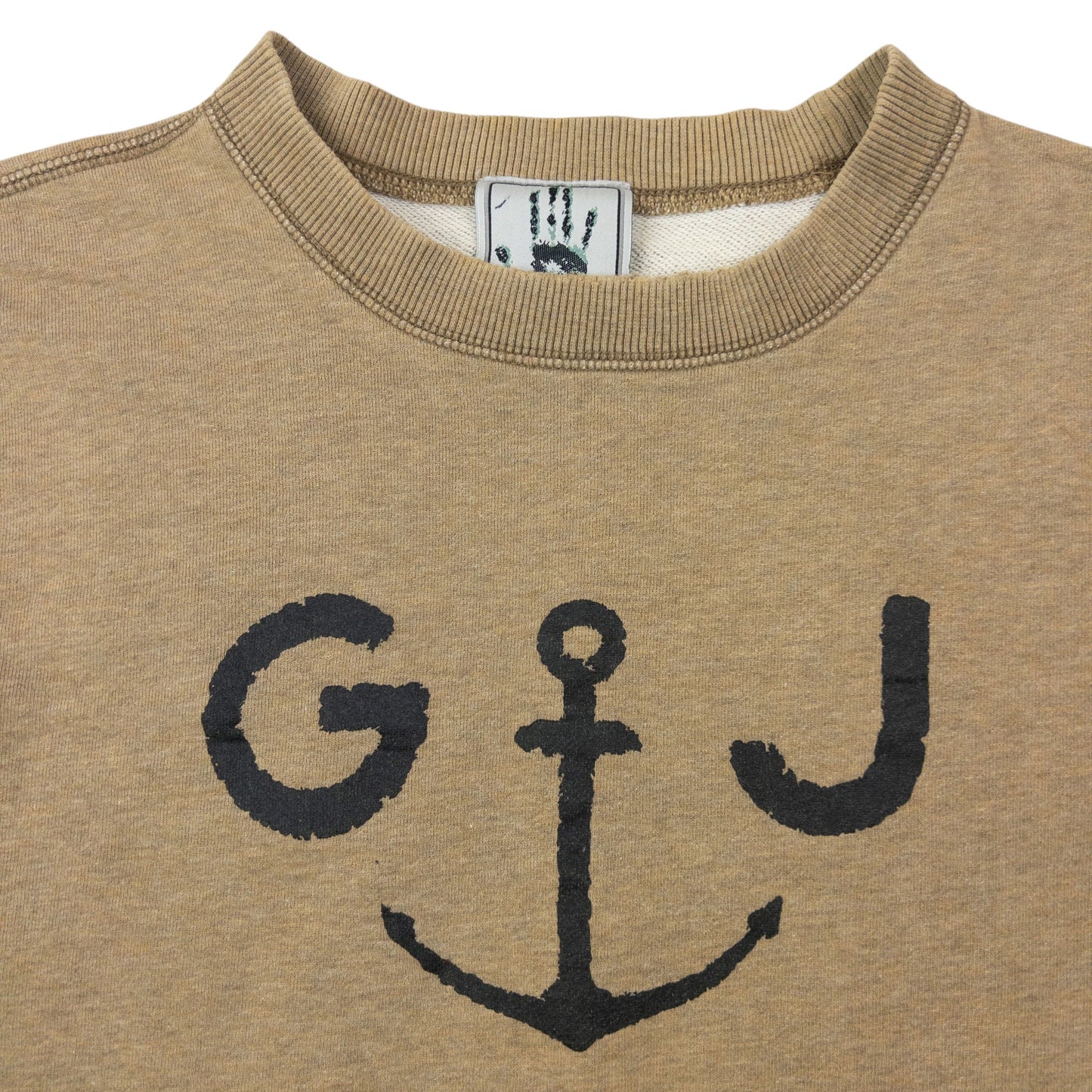 Vintage 90s Gaultier Jean's Graphic Sweatshirt Size M | Medium, Beige