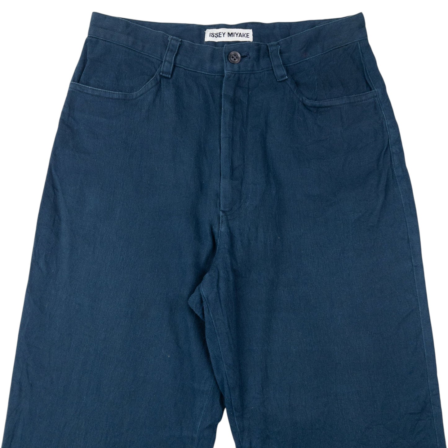 Vintage 2000s Issey Miyake High Waisted Trousers Size W26 | W26, Navy