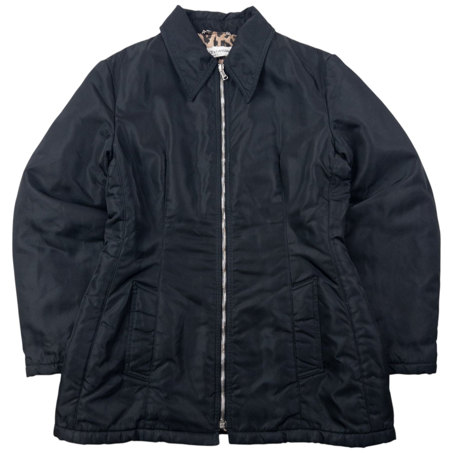 Vintage 2000s Dolce & Gabbana Leopard Print Lined Jacket Womens Size L