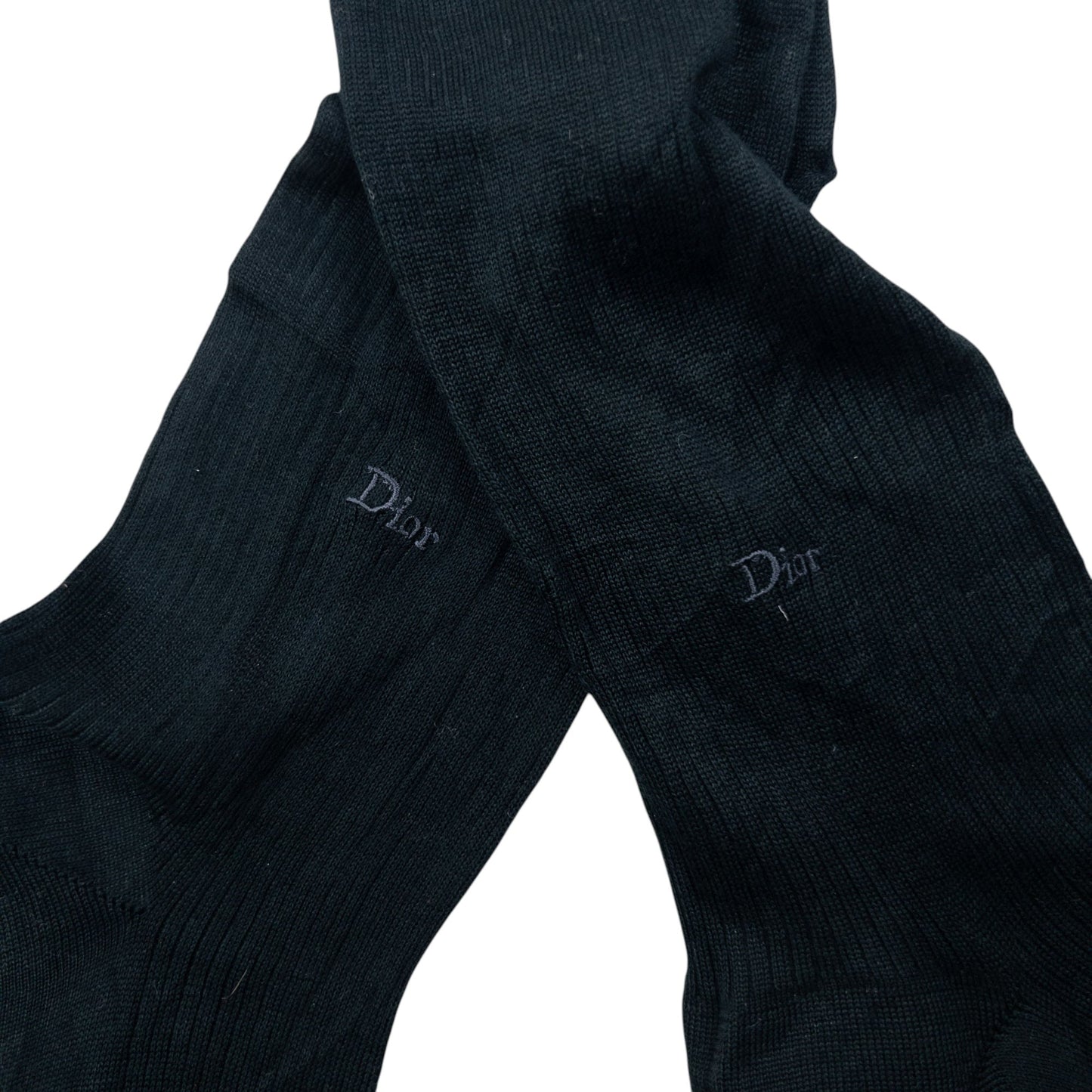 Vintage 2000s Dior Monsieur Embroidered Socks