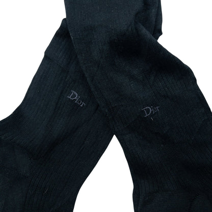 Vintage 2000s Dior Monsieur Embroidered Socks