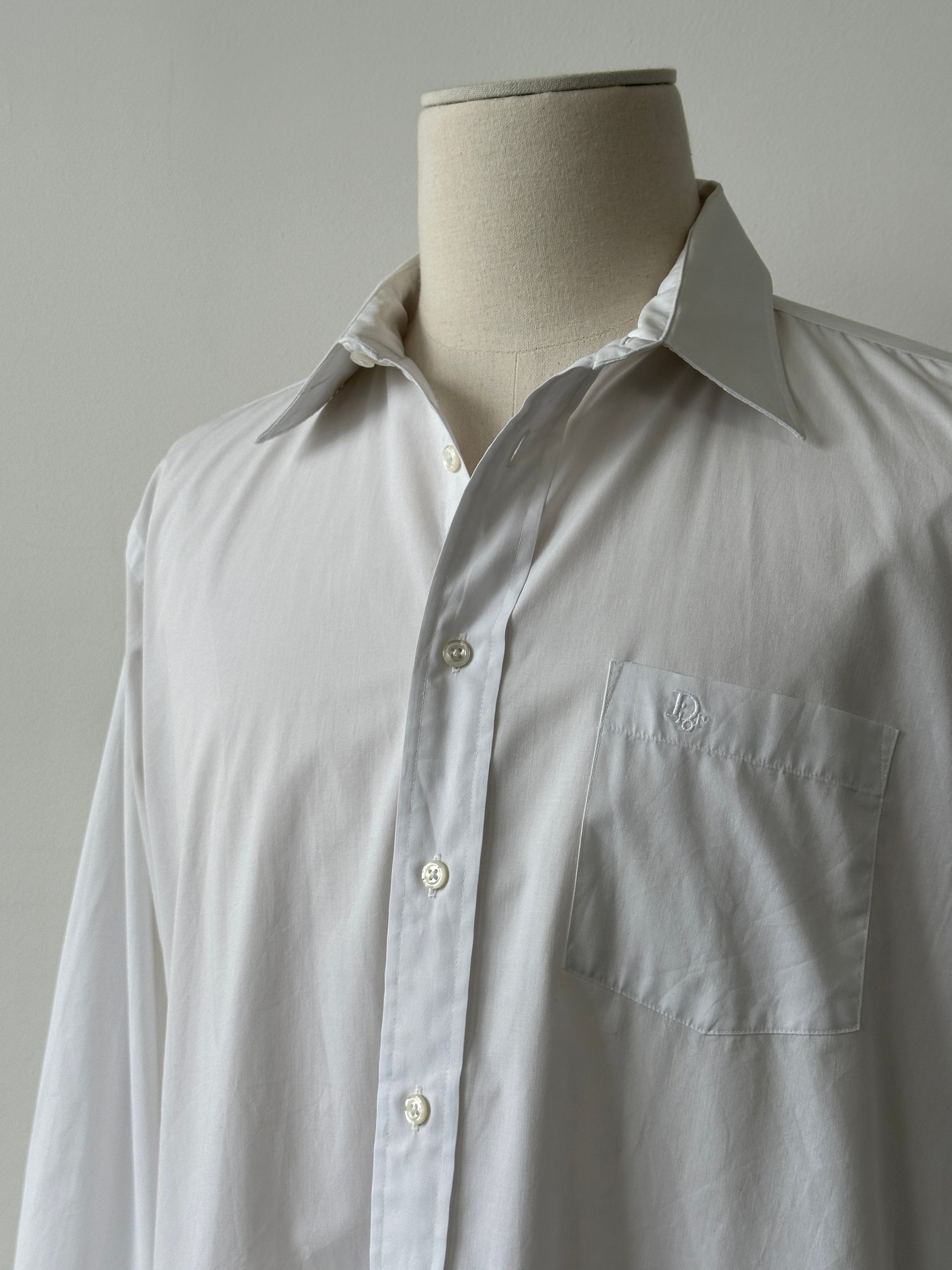 Christian Dior 1990s Cotton Logo Shirt - XL