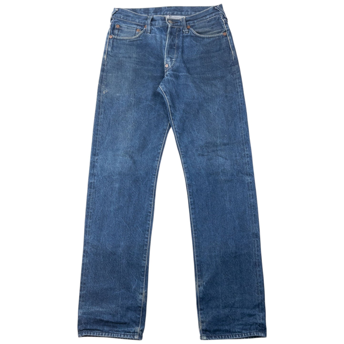 Vintage 2000s Evisu Double Gull Bondage Buckle Back Japanese Denim Jeans Size W30