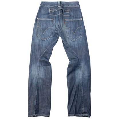 Vintage 2000s Levi's Engineered Garments Denim Jeans Size W27 | W27, Multicoloured
