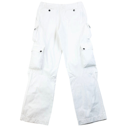 Vintage 2000s Burberry Cargo Trousers Size W28 | W28, White