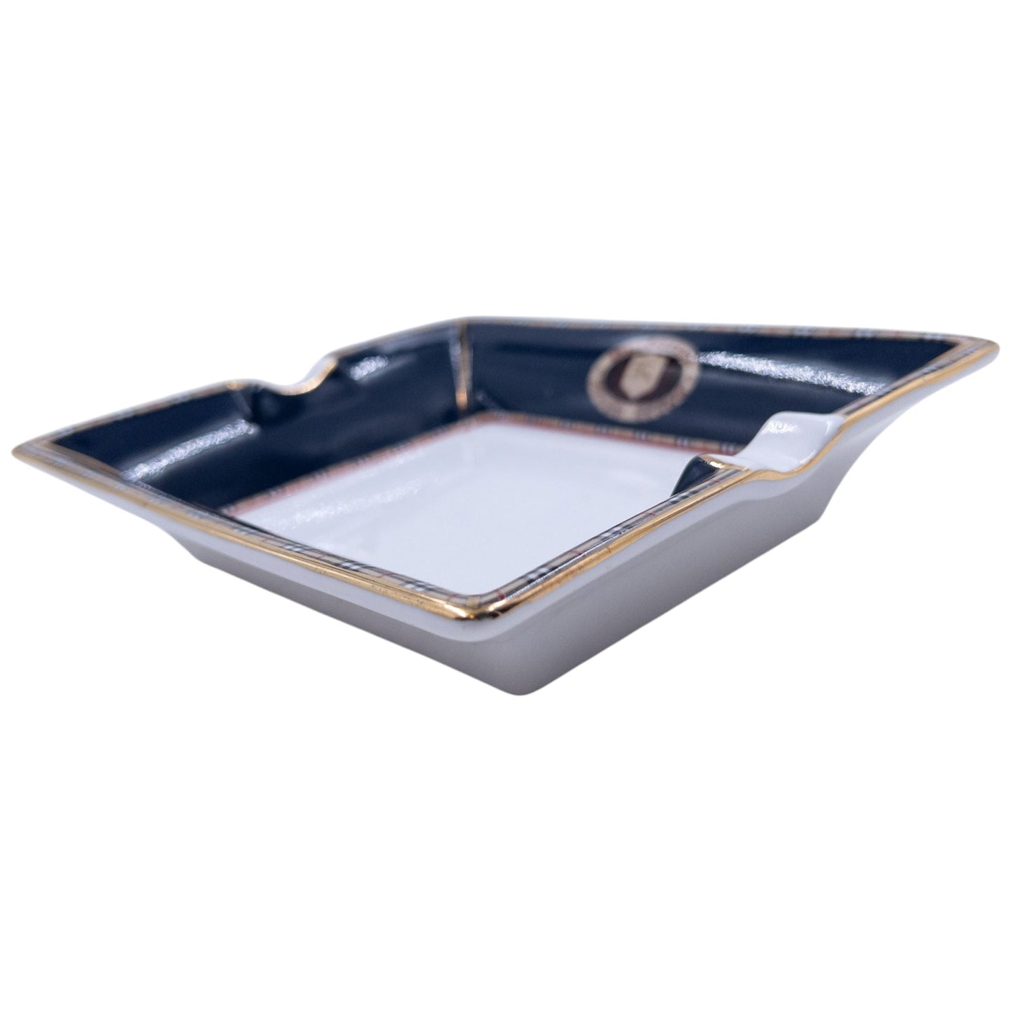 Vintage 90s Burberry Nova Check Fine Bone China Ashtray | O/S, Mixed