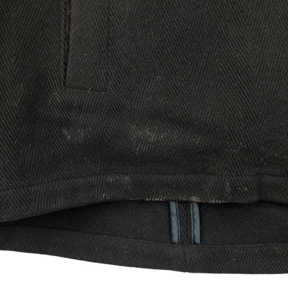 Vintage 2000s Armani Jeans Zip Up Wool Jacket Size L | Large, Black