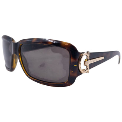 Vintage 2008 Gucci Horse Bit Tortoise Shell Sunglasses | O/S, Brown