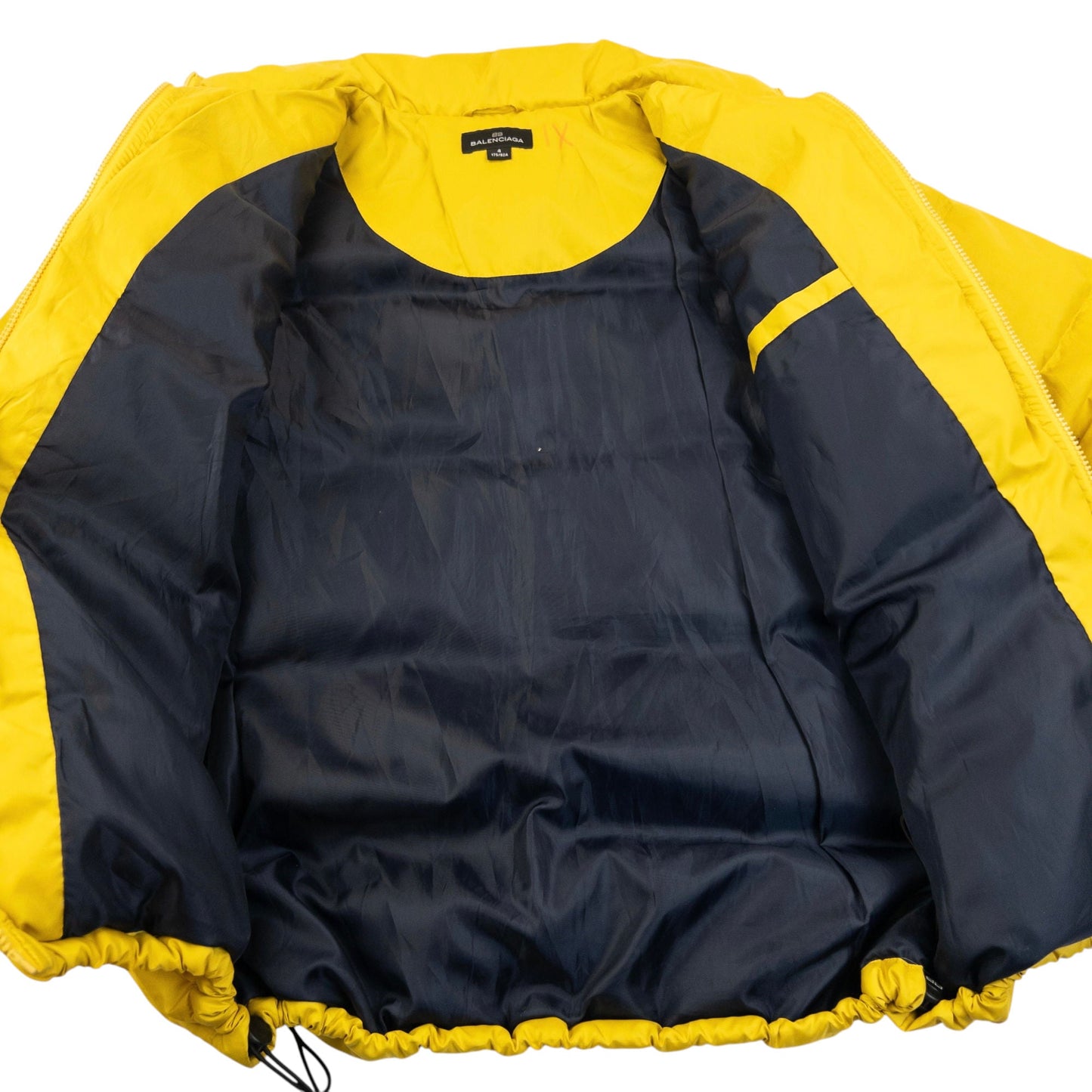 Vintage 90s Balenciaga Zip Up Puffer Jacket Size M | Medium, Yellow