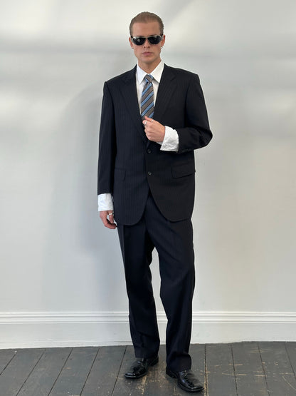 Burberry London Charcoal Pinstripe Two-Piece Suit