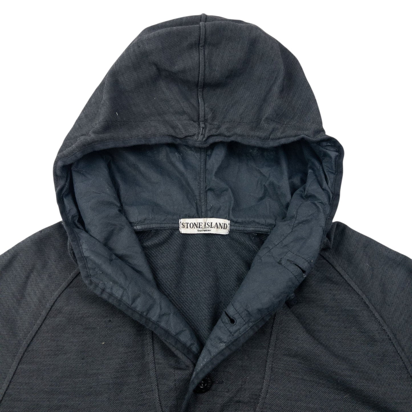 Vintage 2006 Stone Island Q Button Hoodie Size M