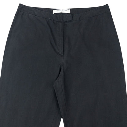 Vintage 2000 Miu Miu Trousers Size W28 | W28, Black