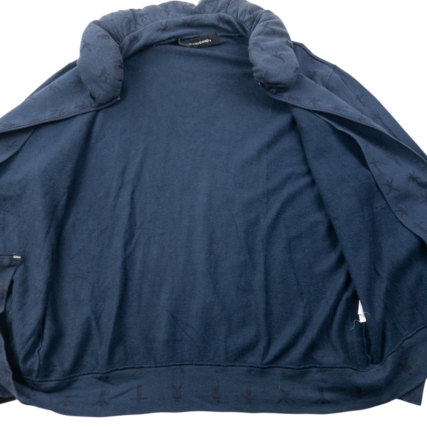 Vintage 90s Mercibeaucoup By Issey Miyake Zip Up Sweatshirt Size M | Medium, Navy
