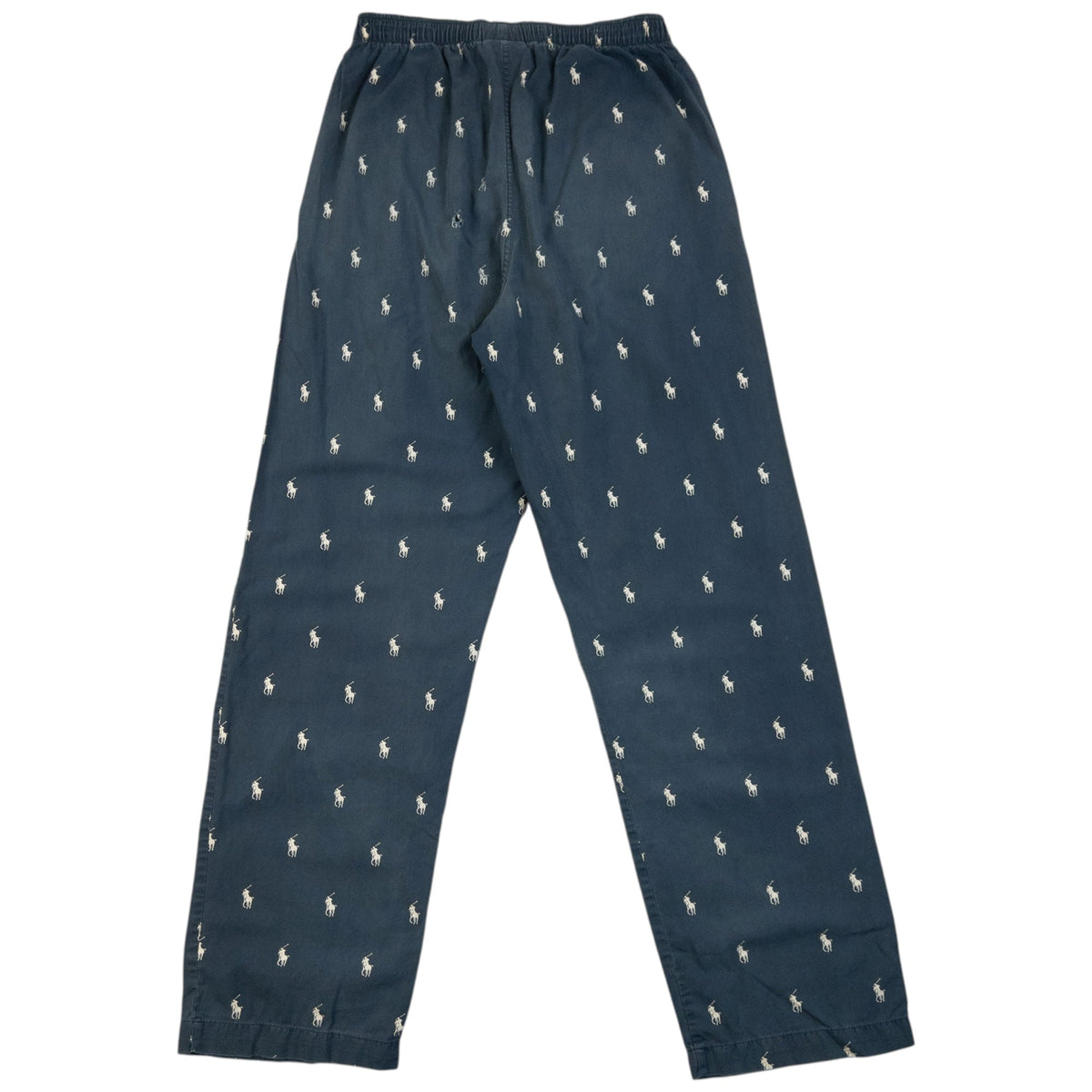 Vintage 2000s Polo Ralph Lauren Monogram Pyjama Bottoms Size S | Small, Navy