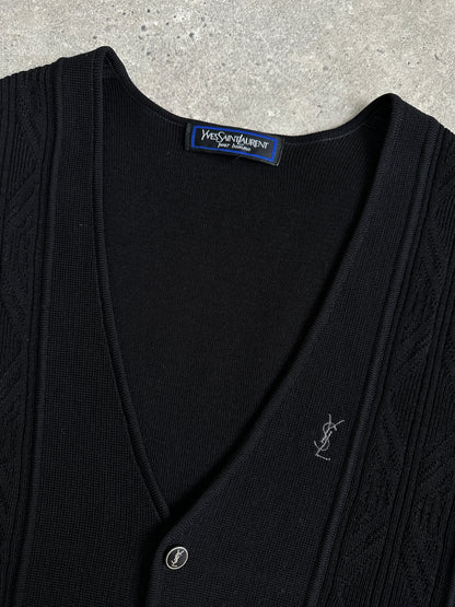 Yves Saint Laurent 1990s Pure Wool Bespoke Button Waistcoat - M