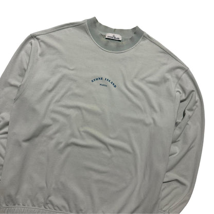 Stone Island Marina Reflective Pullover Crewneck | XL, Light Grey