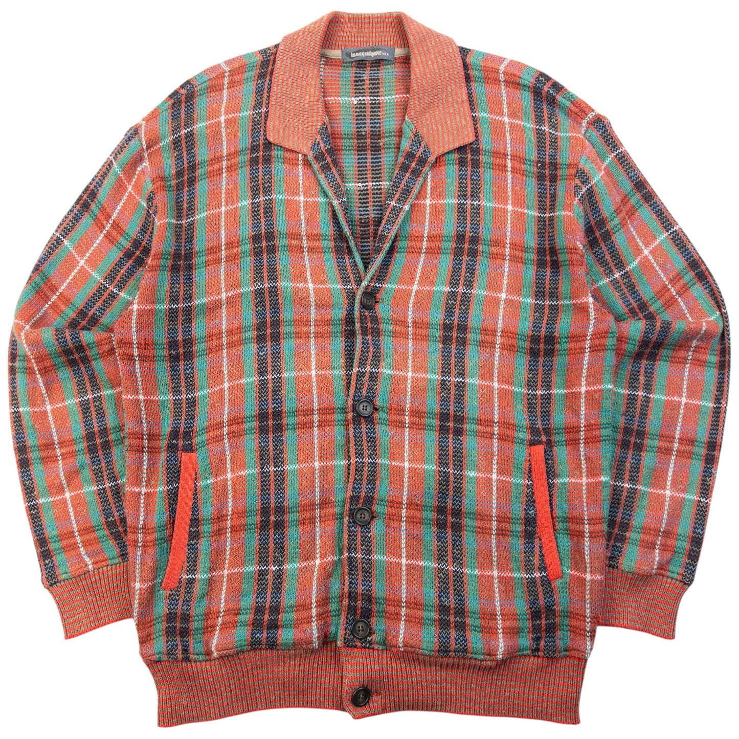 Vintage 80s Issey Miyake MEN Knit Cardigan Size S | Small, Red