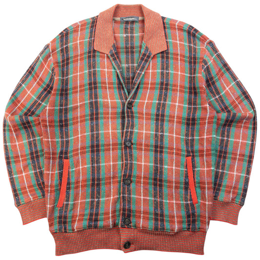 Vintage 80s Issey Miyake MEN Knit Cardigan Size S | Small, Red