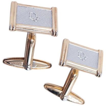 Vintage 90s Dior Embossed Cufflinks | O/S, Multicoloured