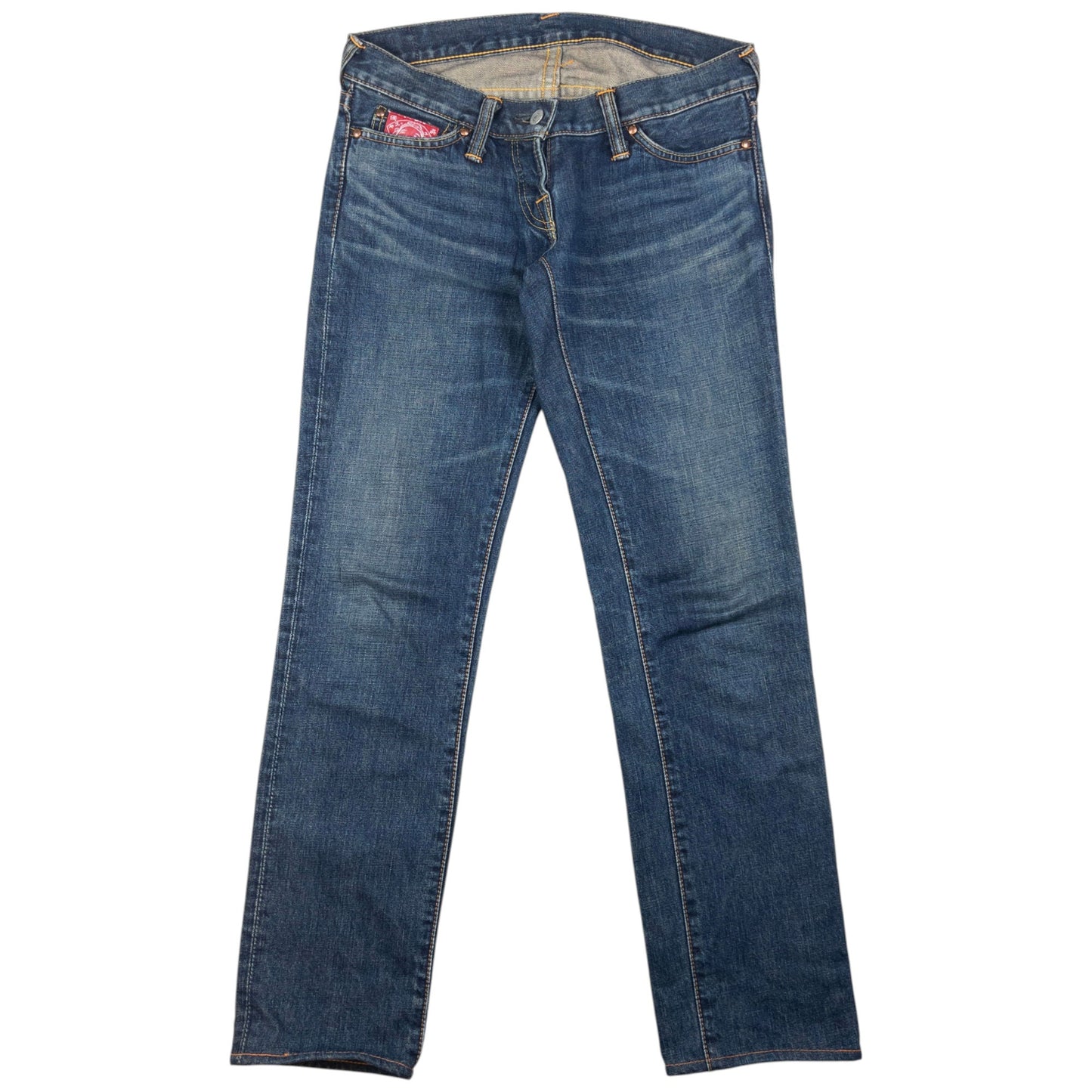 Vintage Evisu Donna Gull Smiley Face Japanese Denim Jeans Womens Size W31