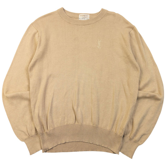 Vintage 90s YSL Yves Saint Laurent Jumper Womens Size S | Small, Beige