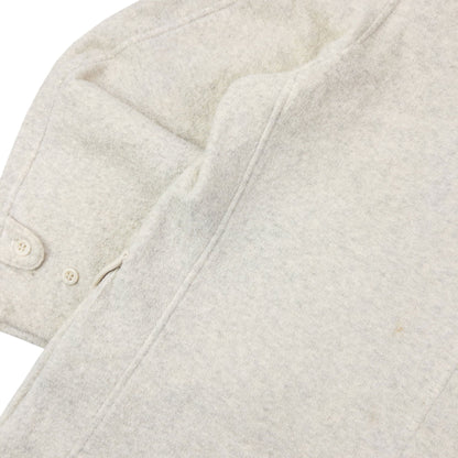 Vintage 90s Yohji Yamamoto Zip Up Fleece Jacket Size L | Large, Cream