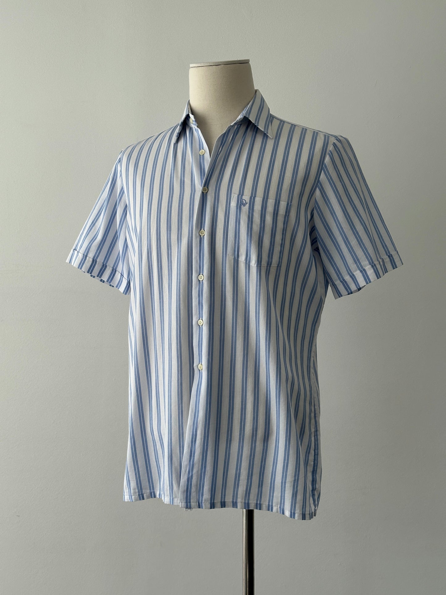 Christian Dior Monsieur 1990s Cotton Short Sleeve Shirt - S