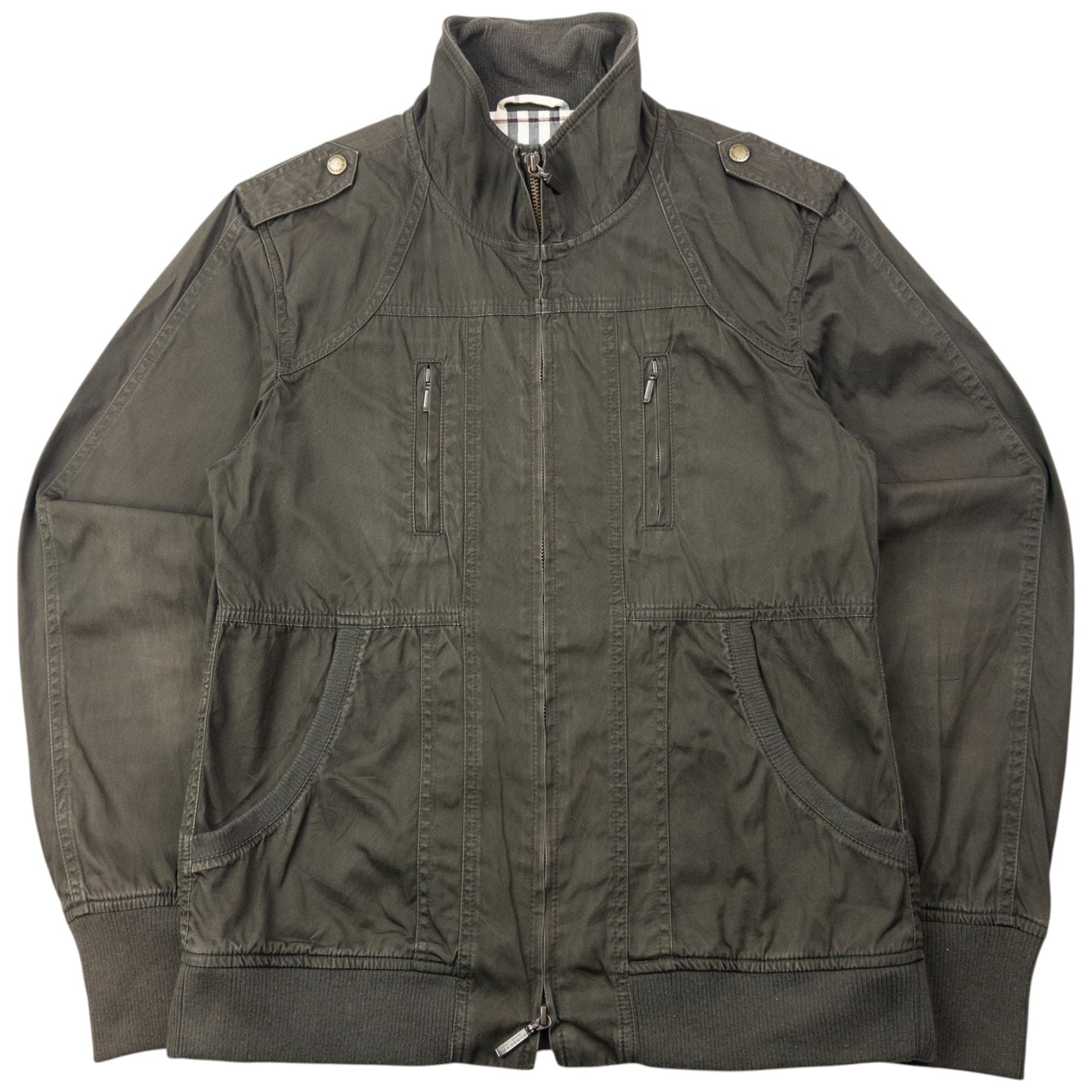 Vintage 2000s Burberry Black Label Military Jacket Womens Size S | Small, Multicoloured