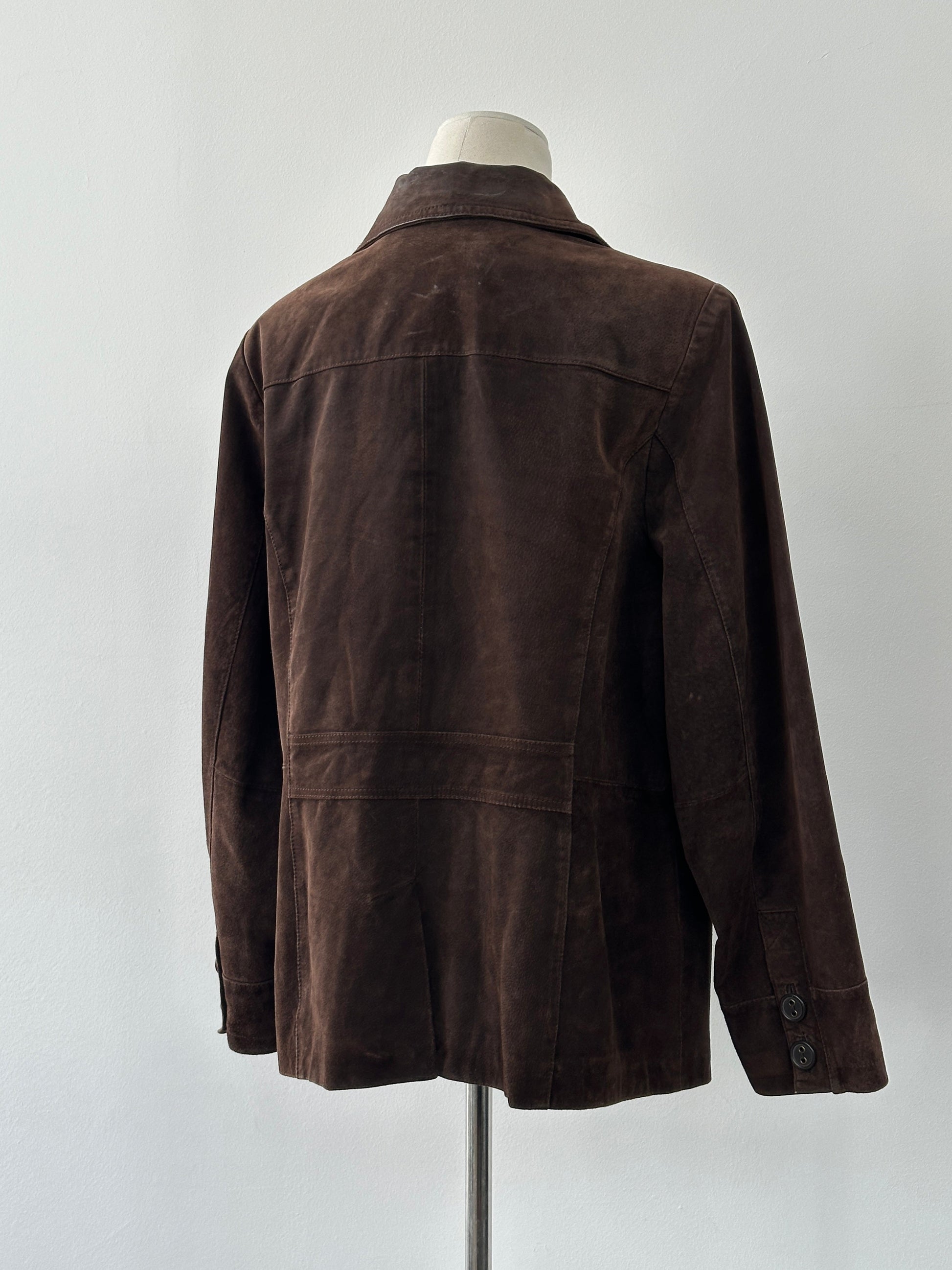 Vintage 1990s Suede Leather Jacket - M