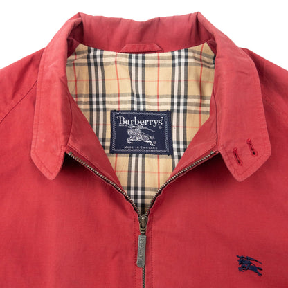 Vintage 90s Burberry Nova Check Lined Jacket Size S | Small, Red