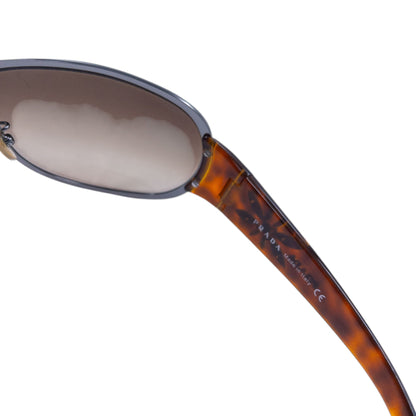 Vintage 2000s Prada Tortoise Shell Flower Sunglasses