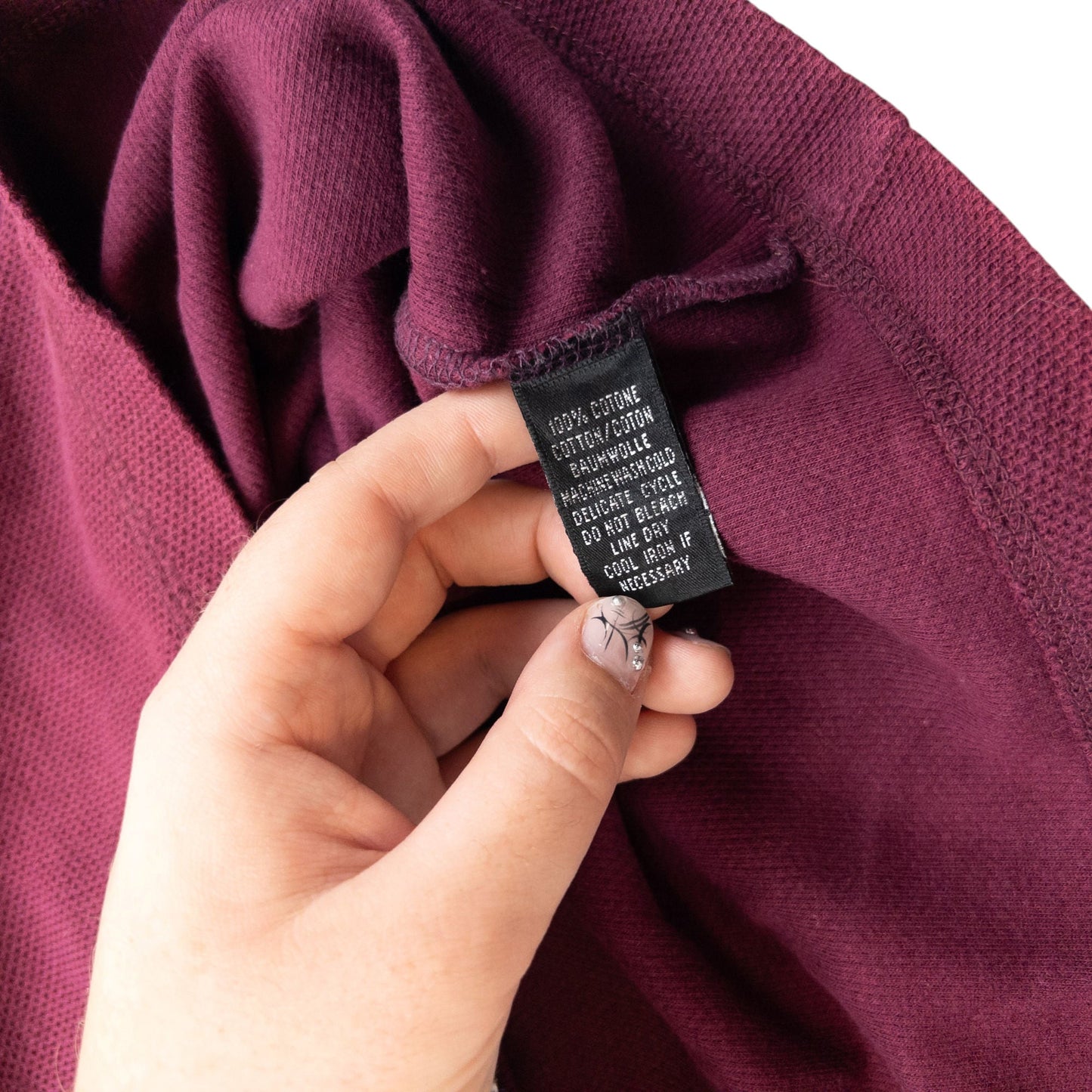 Vintage 90s YSL Yves Saint Laurent Jumper Size L | Large, Burgundy