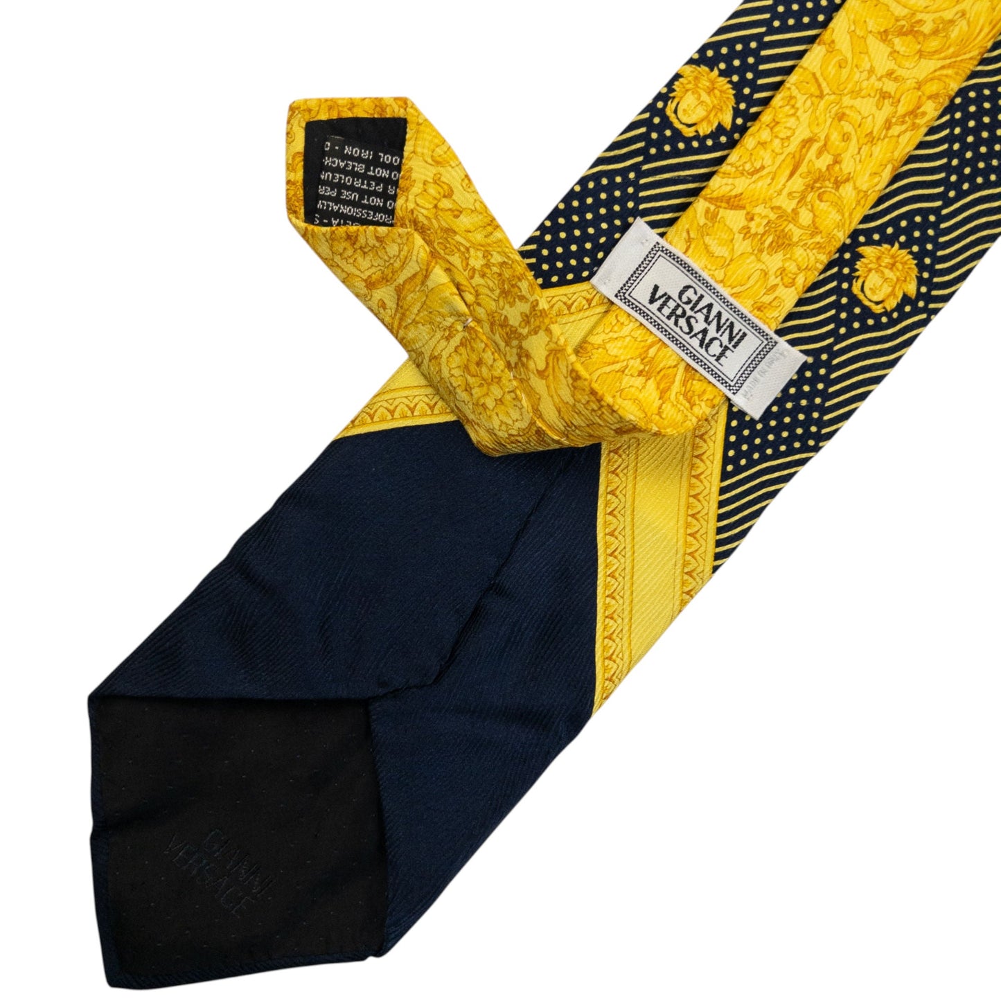 Vintage 90s Gianni Versace Medusa Monogram Silk Tie | O/S, Multicoloured