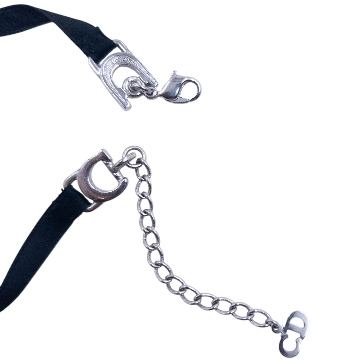 Vintage 2000s Dior By John Galliano Ribbon Bracelet | O/S, Black