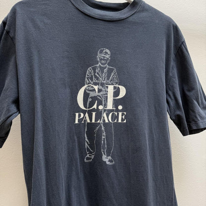 CP Company x Palace Logo T-shirt (S) | Small, Blue