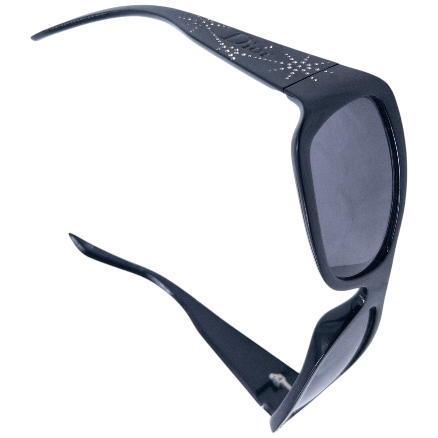 Vintage 2000s Dior Spidior 2 Diamonte Sunglasses | O/S, Black